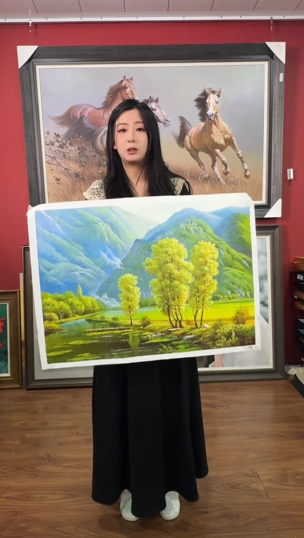 油画【3号】约50*70cm丨朝鲜原创纯手绘孤品油画丨顺丰包邮