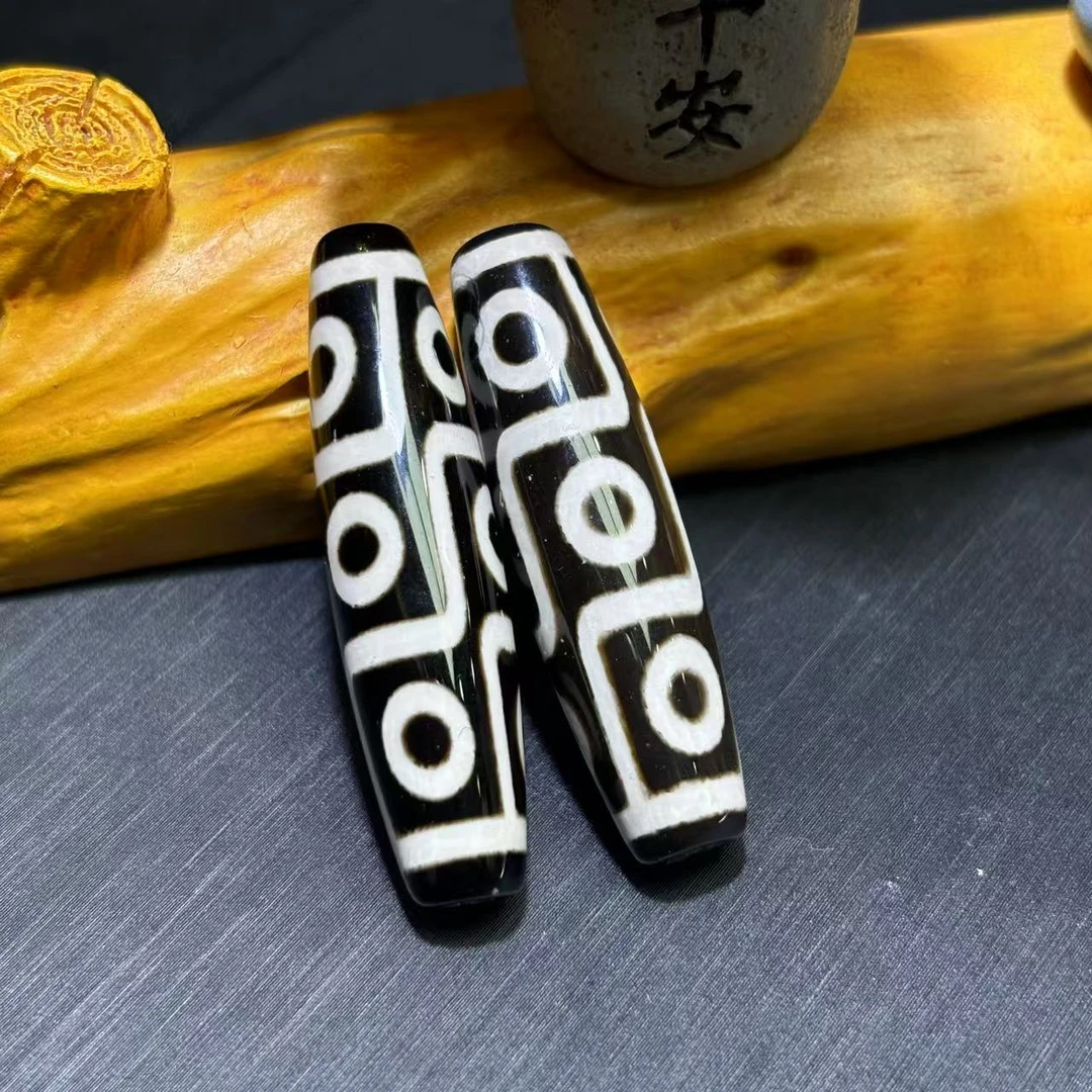 S8211-老型珠玛瑙桶珠吊坠-配绳-多样性发其一WR