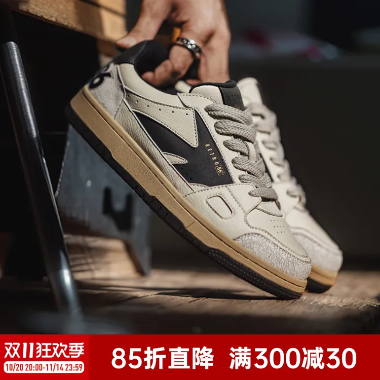 马登工装地心引力复古滑板鞋休闲运动小众真皮低帮百搭小白鞋男春