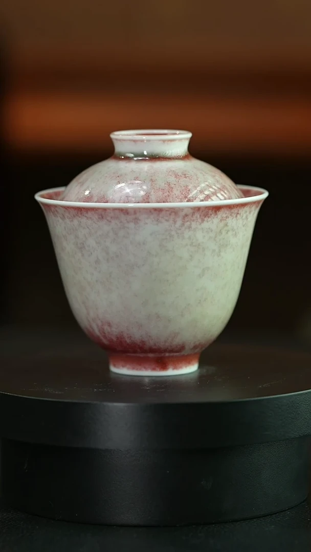 杯庐陵昱西四字篆款仰钟盖碗（21号）