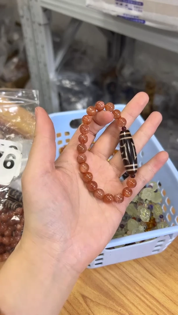 水晶手链未镶嵌金草莓大鹏鸟款手串[2076]