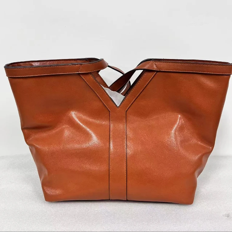 【小裴补贴】TR-原创小众设计款--金棕托特    手提斜挎包