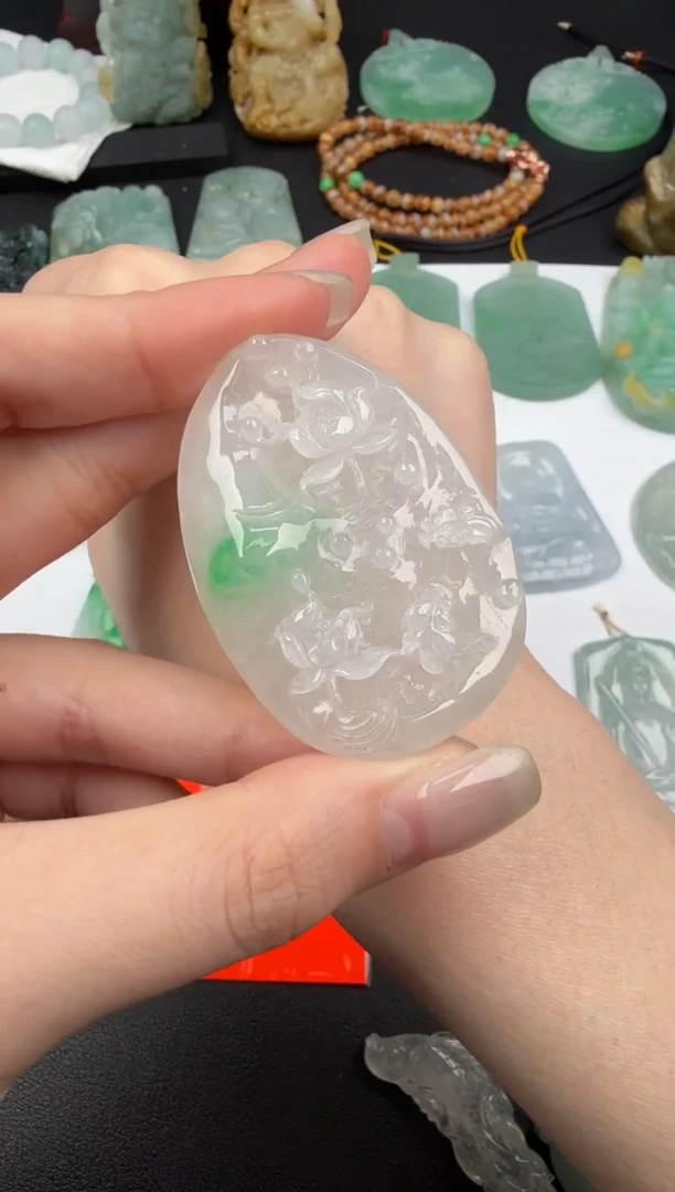 吊坠(不含链)未镶嵌翡翠翡翠饰品-169