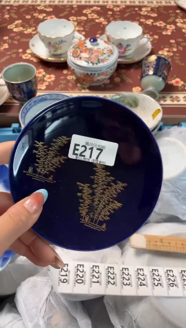 瓷片夏*依瓷器瓷器E217