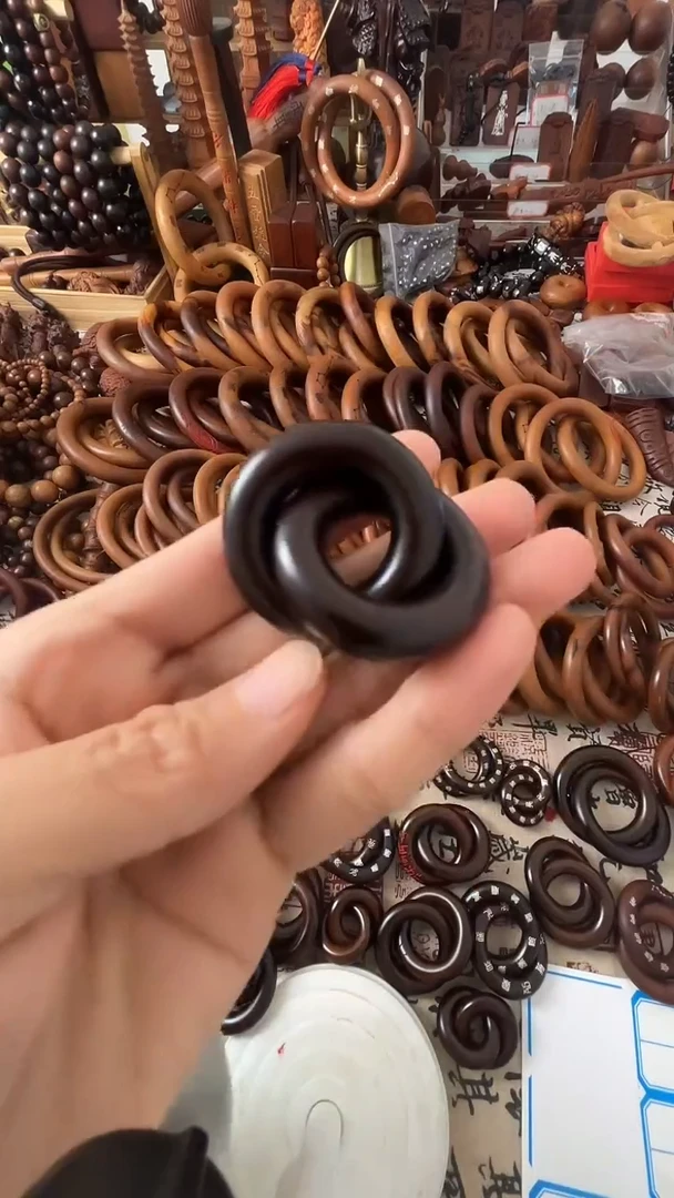 枣木乾坤圈枣木玉化20圈口一物一拍