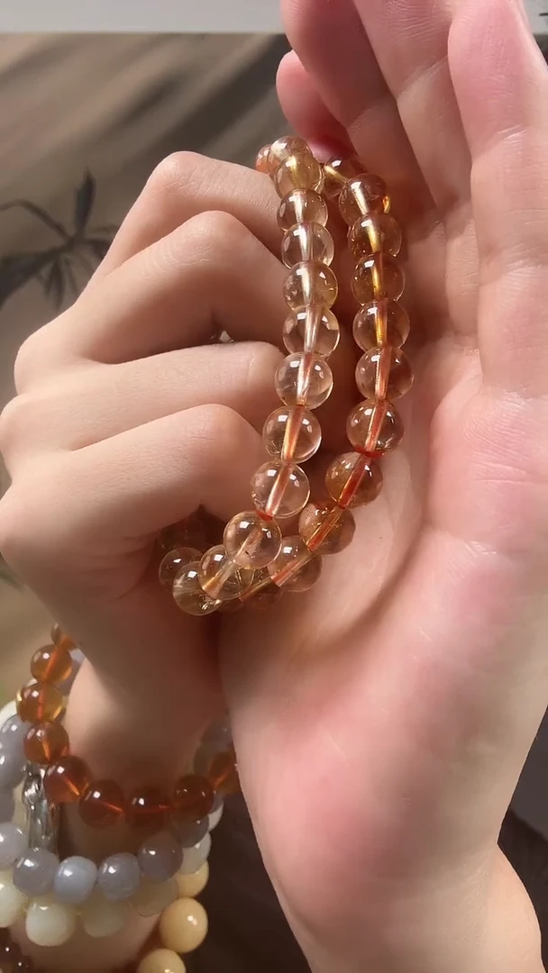 黄晶手串未镶嵌18/手串（多样性发货发一件）