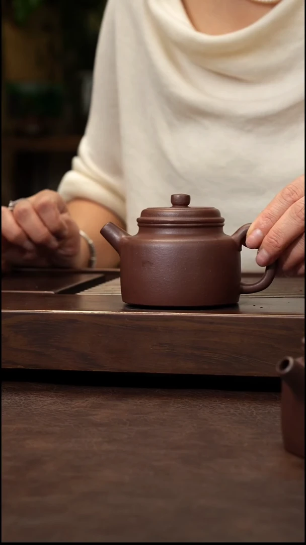 茶壶紫砂底槽清德钟200cc左右