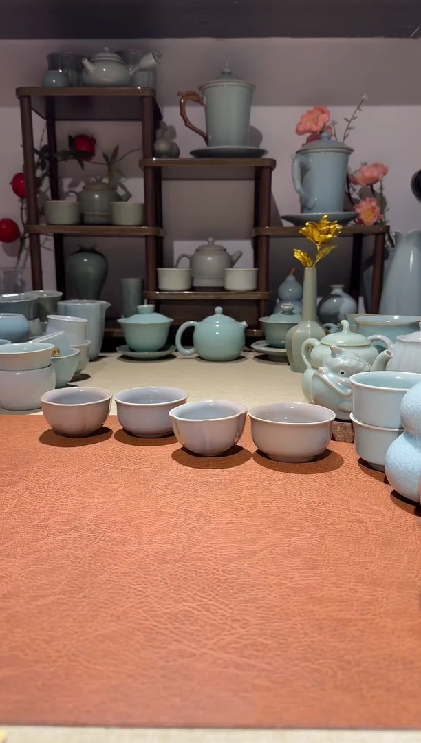 杯子瓷窑宝  多色自然形成  小梅花小压手杯可选