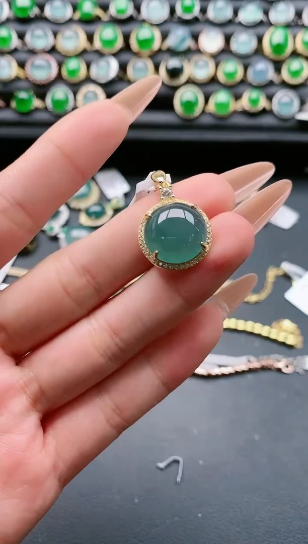 【闪购商品】翡翠戒指银S925镶嵌111111