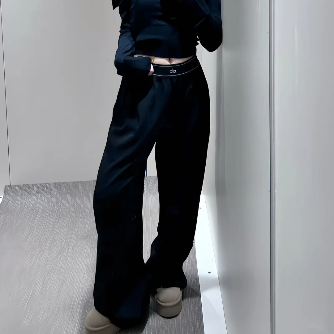 alooo速干yoga春夏休闲瑜伽阔腿运动神裤