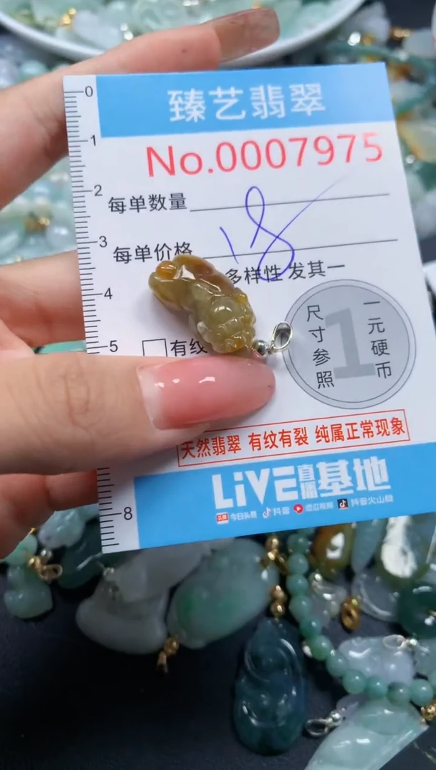 翡翠未镶嵌吊坠(不含链)7975