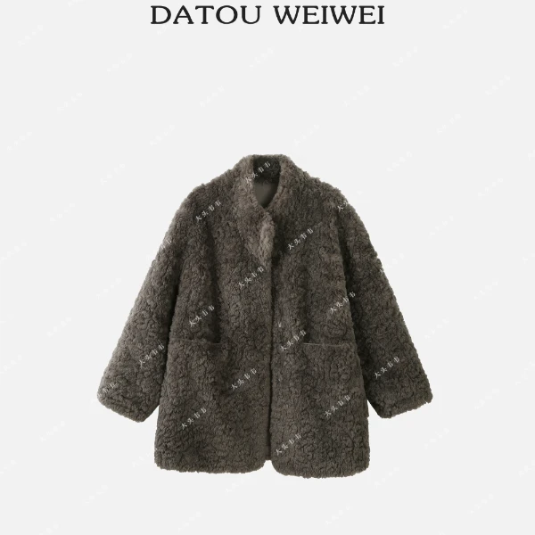 【DTWW大头韦韦】冬季毛毛加厚加长显瘦保暖外套162201