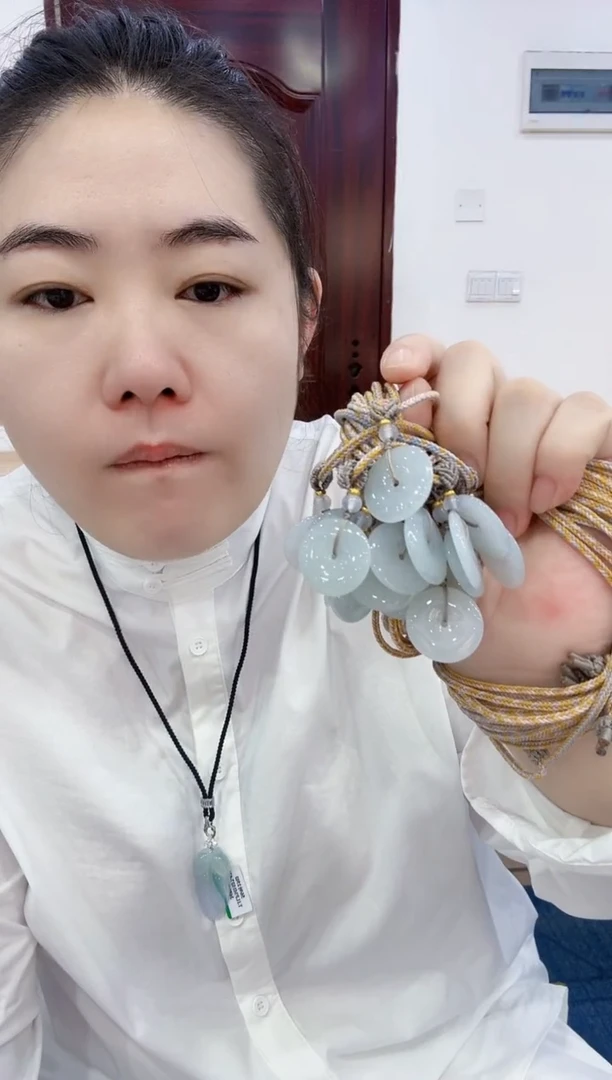颈饰未镶嵌翡翠翡翠平安扣吊坠9号多样性发货