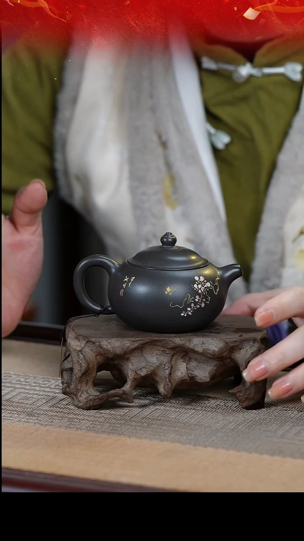 【闪购商品】清心彩绘款明炉壶坭兴陶