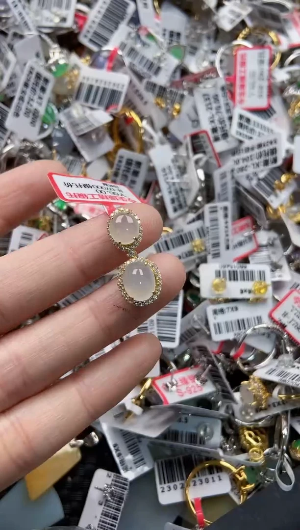 银S925镶嵌戒指翡翠2222-----9