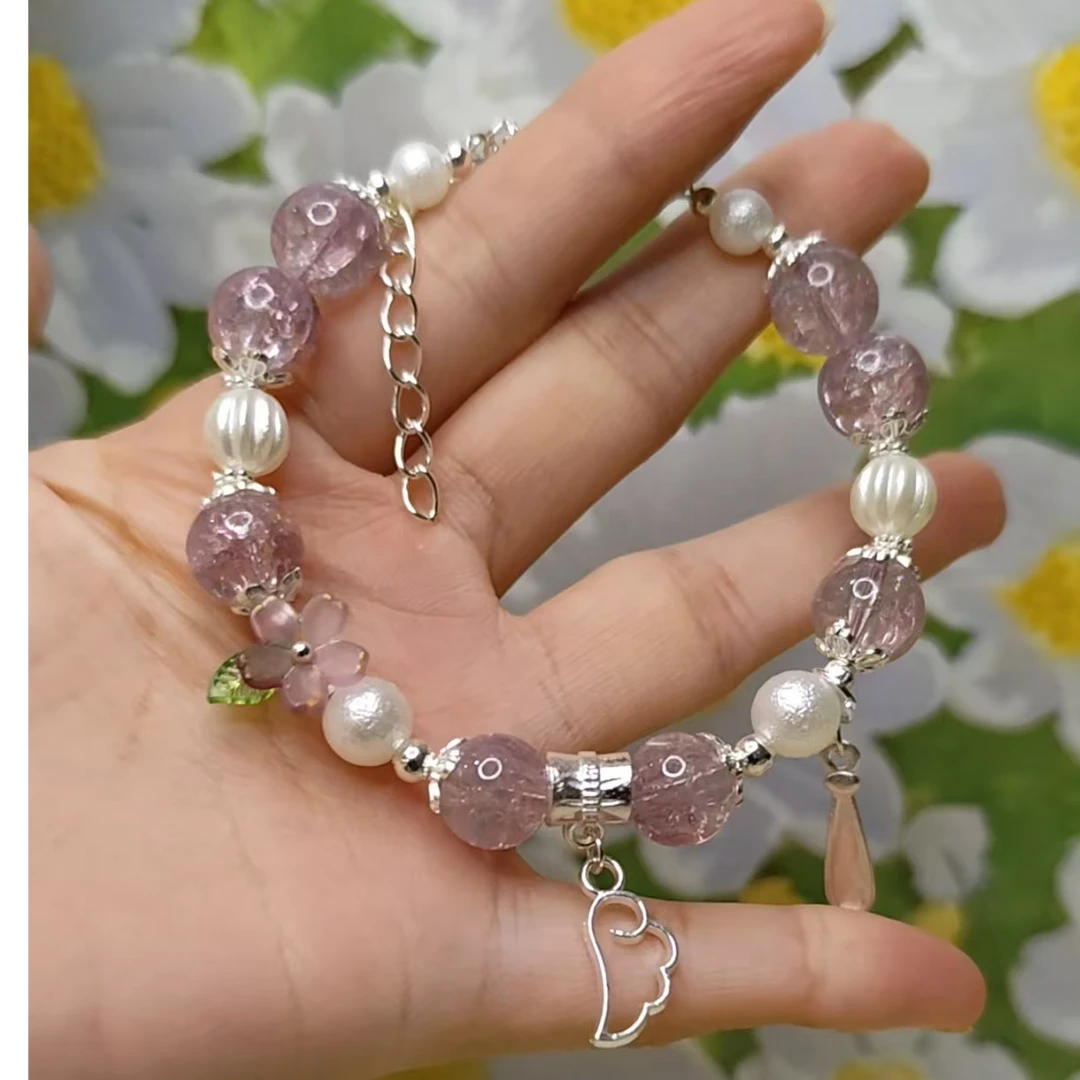 合成金属琉璃手链 [果果]五拆金手链女士琉璃手链配饰串珠手串DIY