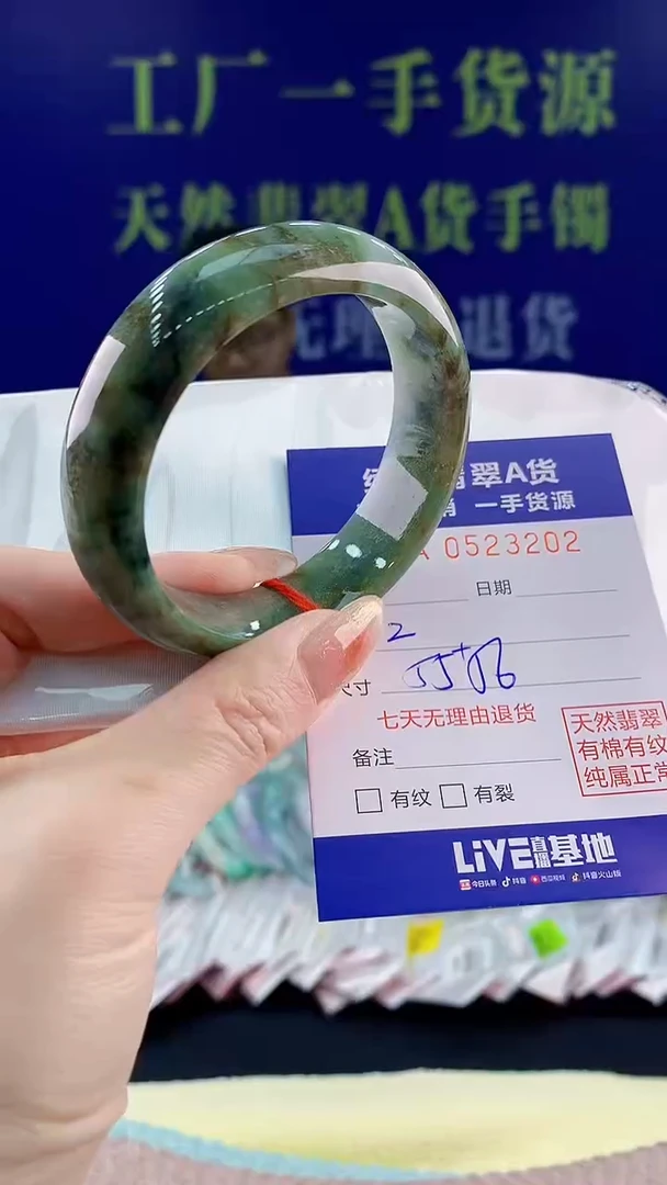 【闪购商品】翡翠手镯未镶嵌天然翡翠A货02