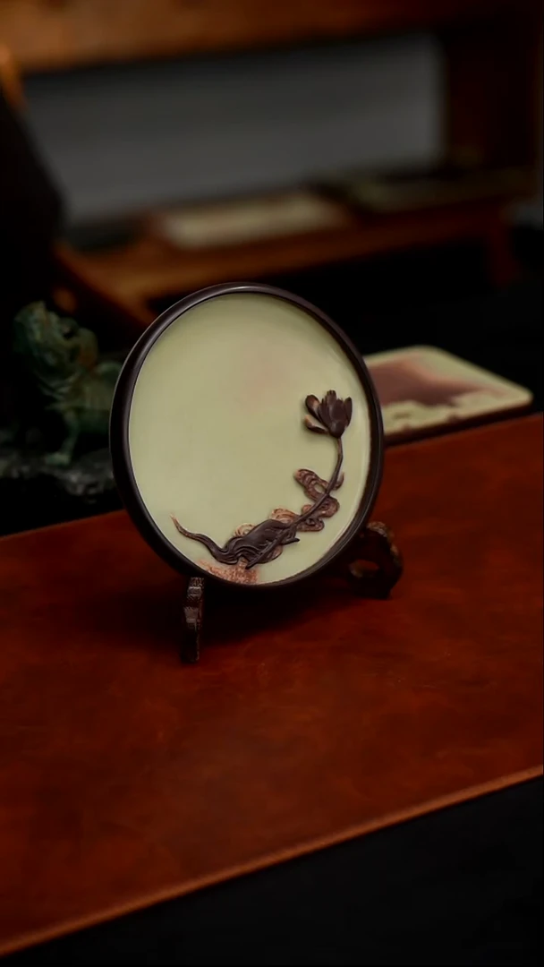 15公分紫袍玉带石信手拈花壶承