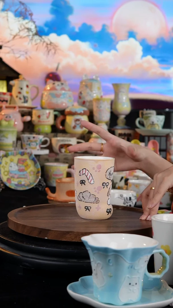 陶瓷便携款手工手绘景德镇陶瓷