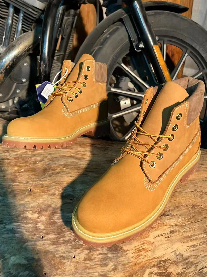 【鑫海商选】Vibram底固特异工艺大黄靴中帮防水户外工装靴