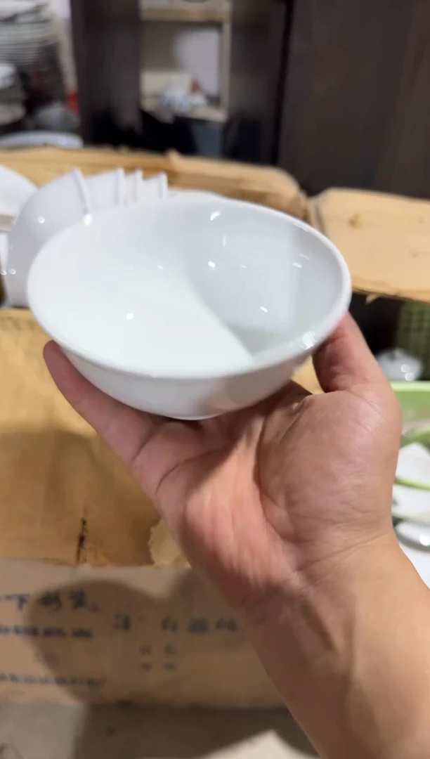 摆件纯白碗13厘米瑕疵偏大有瑕请慎拍