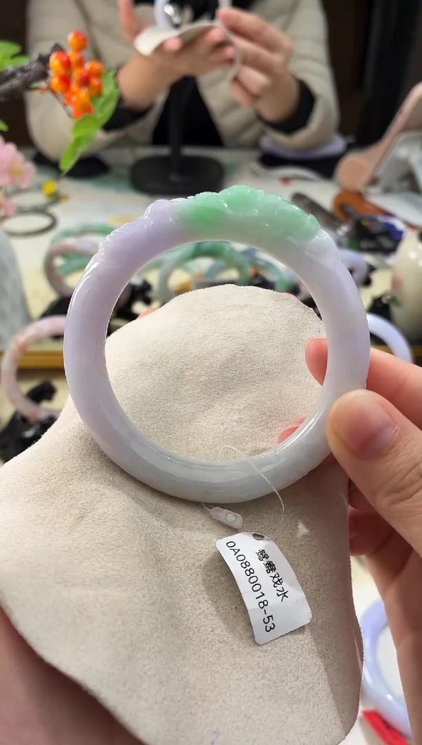 未镶嵌手镯翡翠12  翡翠手镯 54