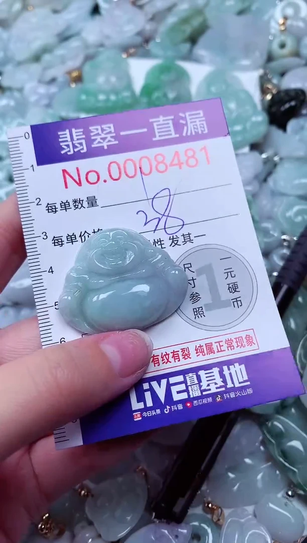 吊坠(不含链)未镶嵌翡翠8481