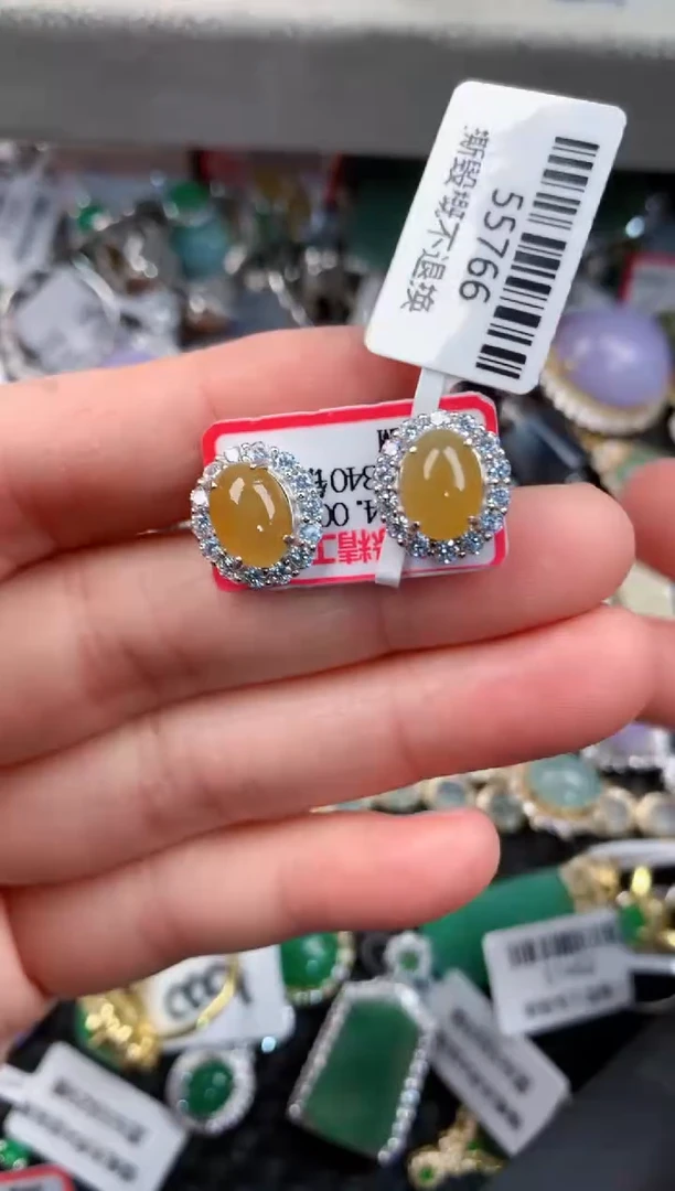 银S925镶嵌戒指翡翠777       2