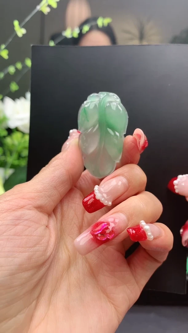 【闪购商品】石英质玉叶子未镶嵌叶子