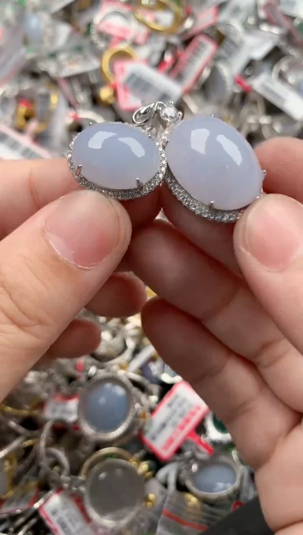 银S925镶嵌戒指翡翠777    5