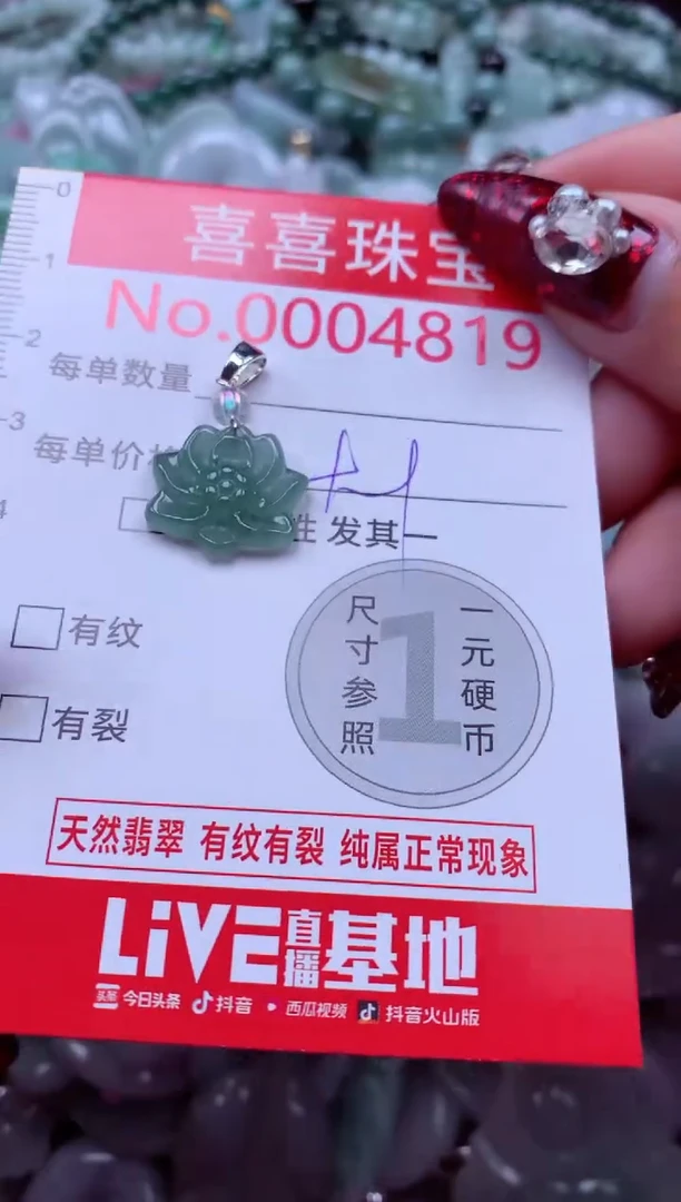 颈饰未镶嵌翡翠4819