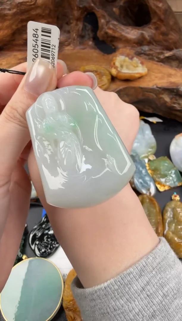 吊坠(不含链)未镶嵌翡翠翡翠饰品-266