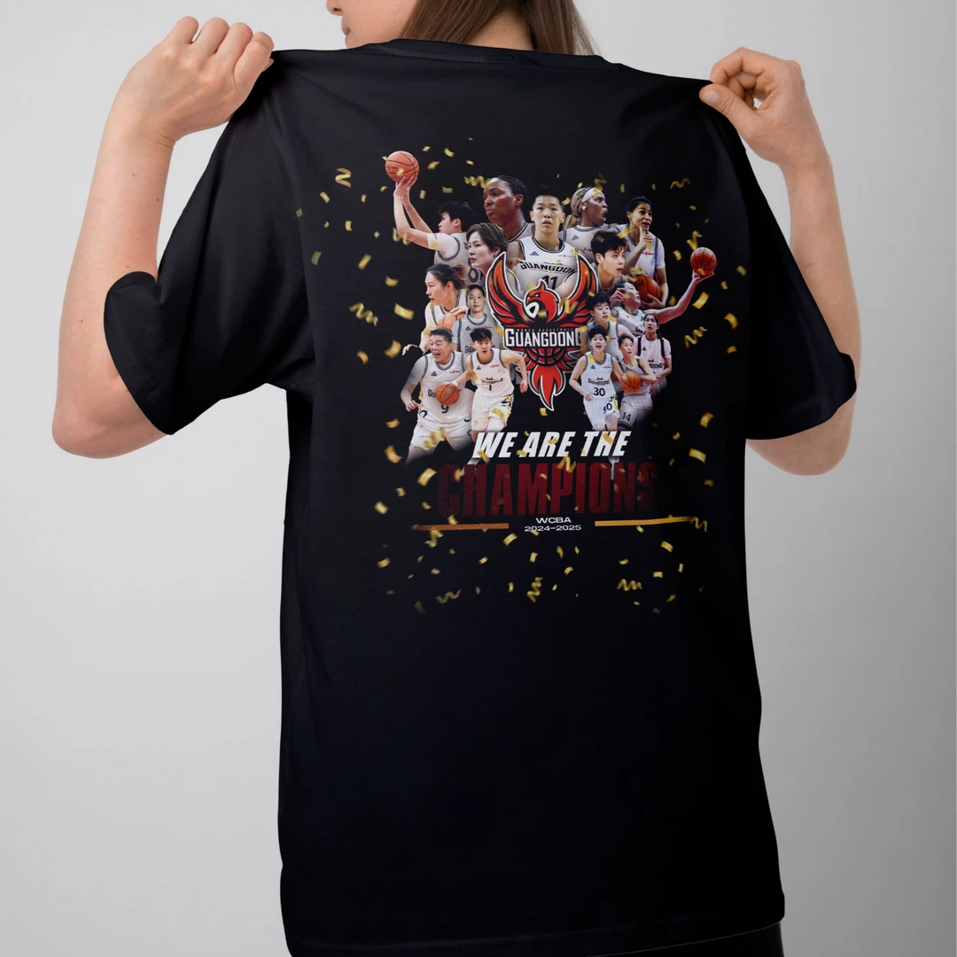 东莞新彤盛女篮[We Are Champions]WCBA24-25赛季冠军限定版短袖