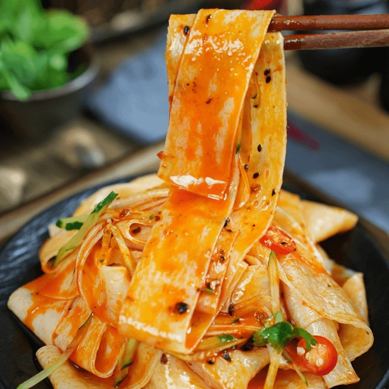 【试吃半斤】方便速食正宗干面皮河南免煮面皮热炒凉拌2食材斤