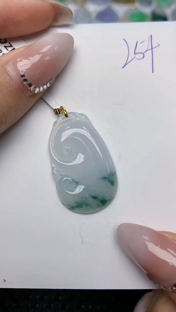 【闪购商品】翡翠颈饰18K金镶嵌天然翡翠A货