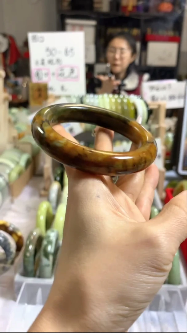 未镶嵌岫玉手镯21 62+