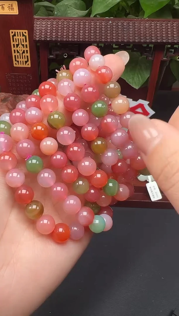 未镶嵌手串玛瑙/玉髓手串多样性发其一