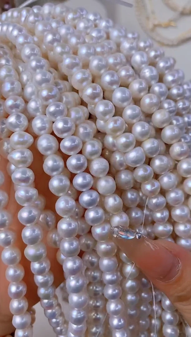 淡水珍珠未镶嵌颈饰V41