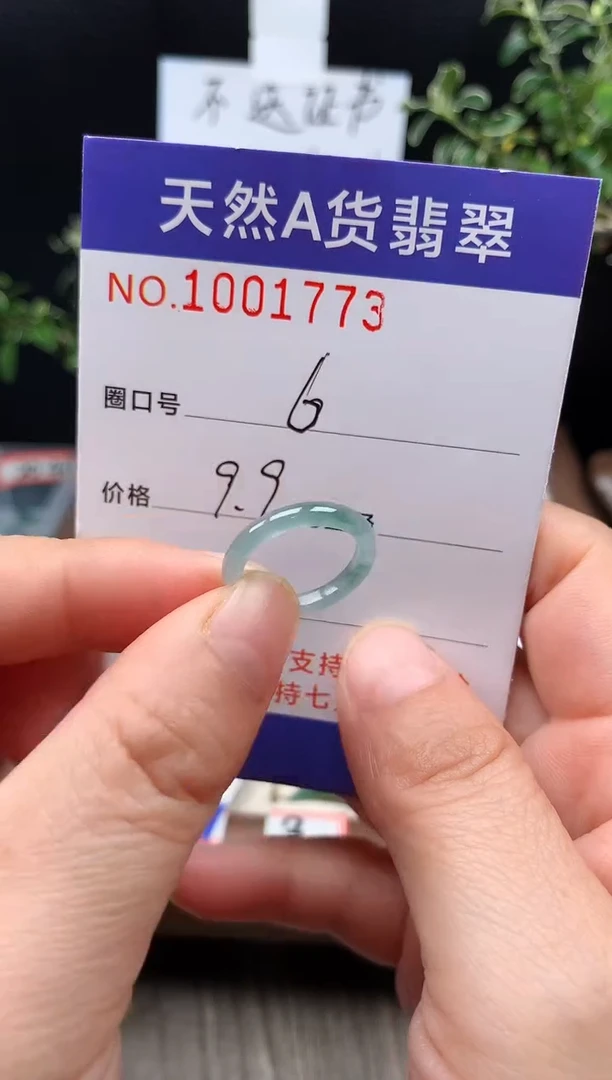 未镶嵌戒指翡翠6#