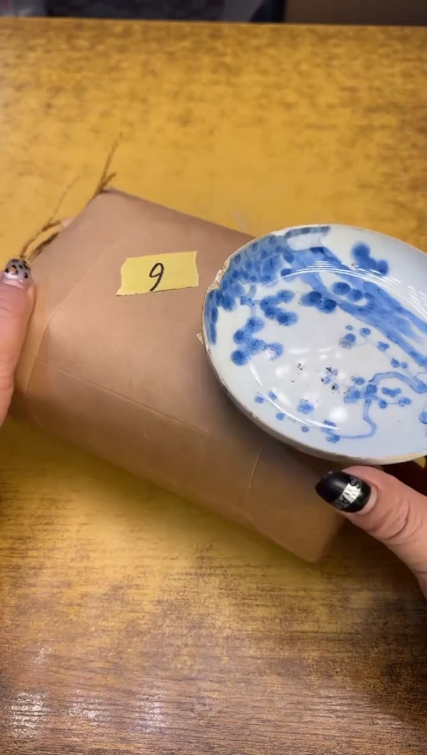 瓷器瓷器瑕疵破破6米碗