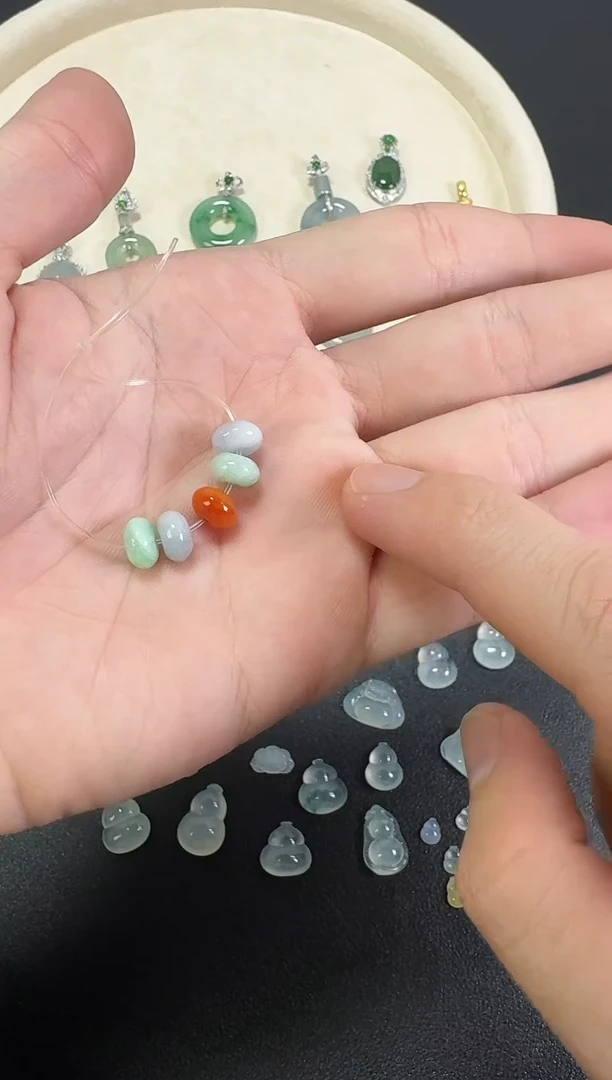 未镶嵌散珠翡翠天然A货翡翠