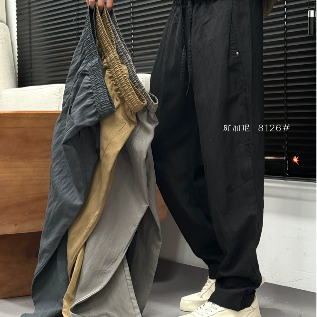 夏季新款莱赛尔面料简约洋气掐折休闲裤8126