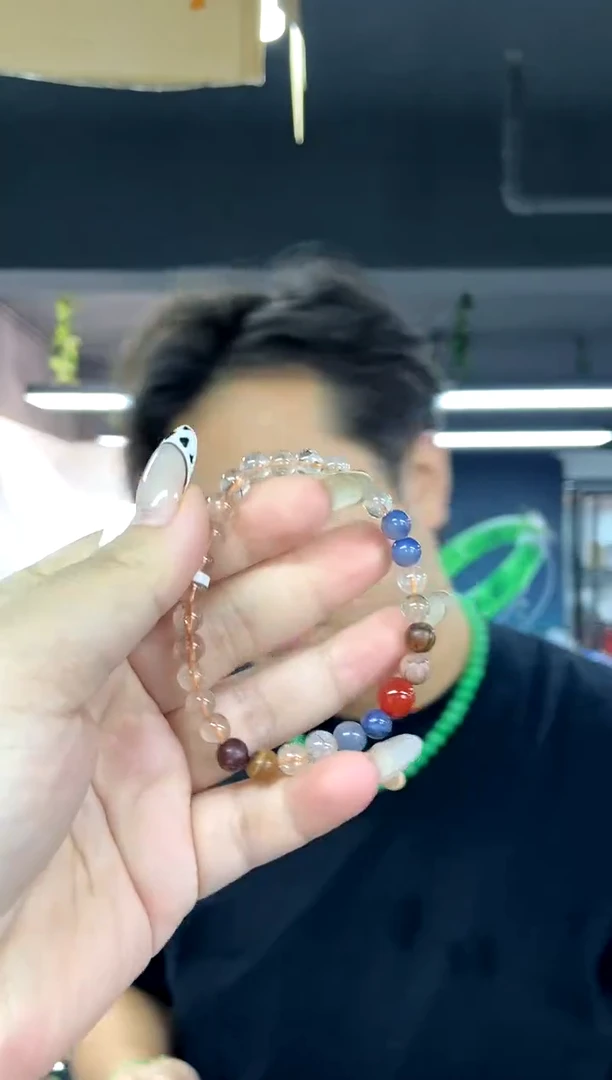 未镶嵌手链水晶多样性发其一颜色微差