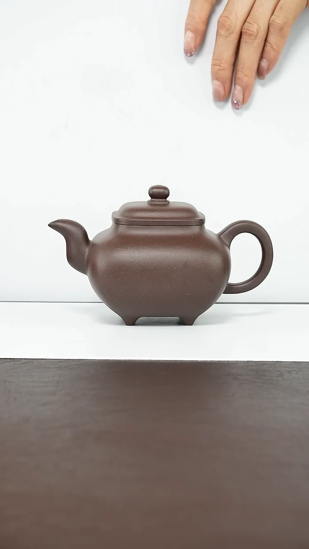 茶壶紫砂底槽青300毫升