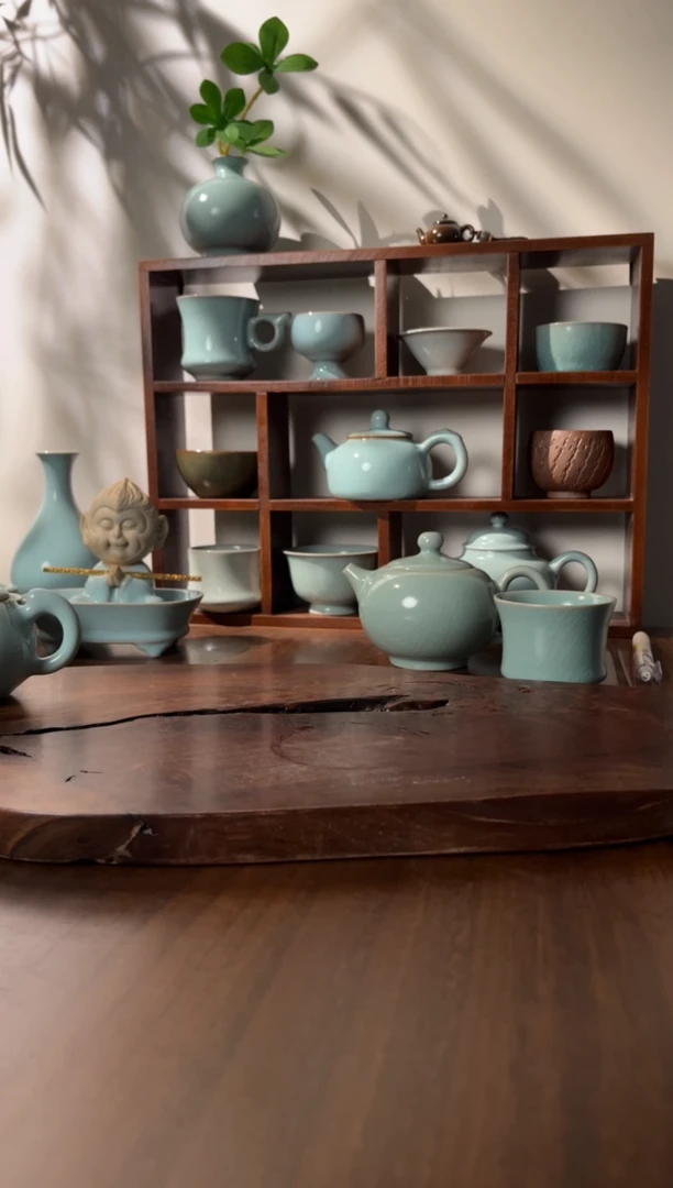 【闪购商品】壶清凉寺仿古釉色石瓢壶