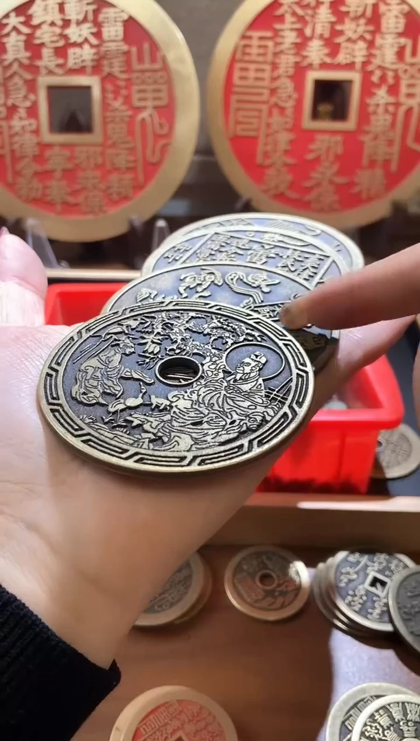 【闪购商品】铜现代翻砂铜工艺品4枚一套
