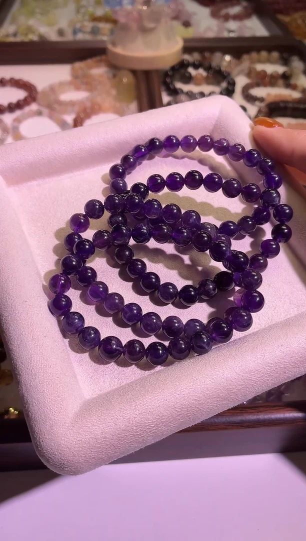 未镶嵌手串水晶4号乌拉圭紫水