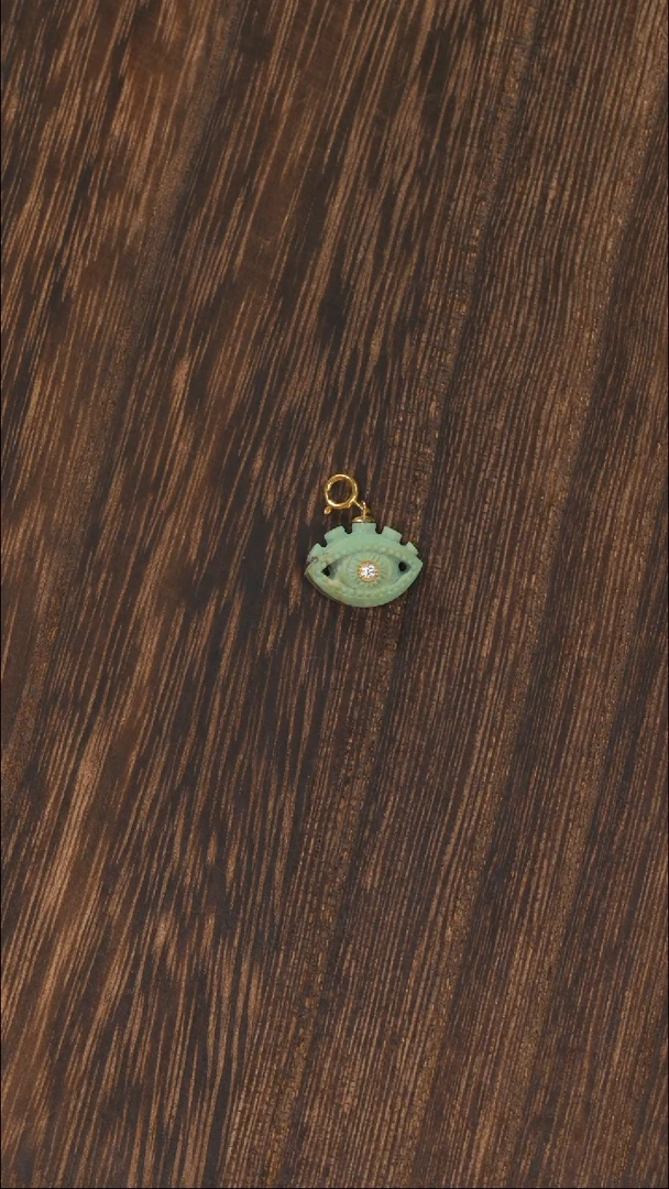 【闪购商品】绿松石挂饰18K金镶嵌1