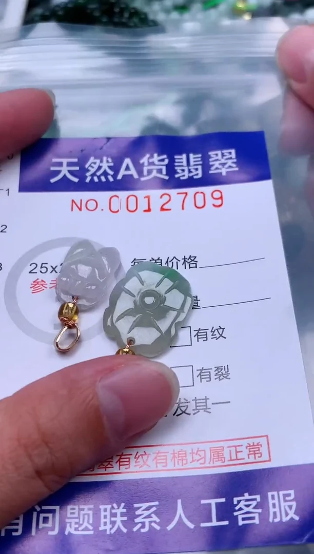 吊坠(赠链)未镶嵌翡翠1