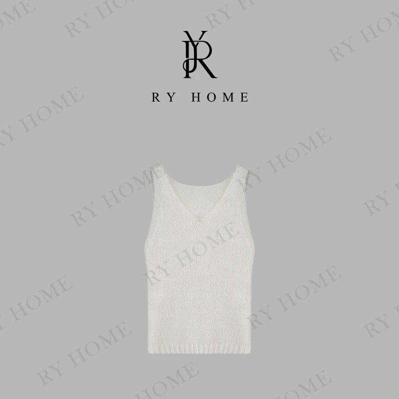 【容雨RYHOME】毛织V领吊带长款背心251BX0030